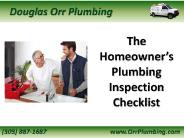 The Homeowner’s Plumbing Inspection Checklist