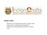 Popular Handicrafts in India