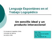Lenguaje Espont