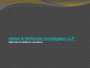 Adrian & McKenzie Investigators LLP - Private Investigators