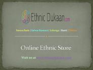 Online Ethnic Store - Party Wear and Designer Sarees, Salwar Kameez