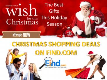 CHRISTMAS SHOPPING DEALS ON FIND.COM
