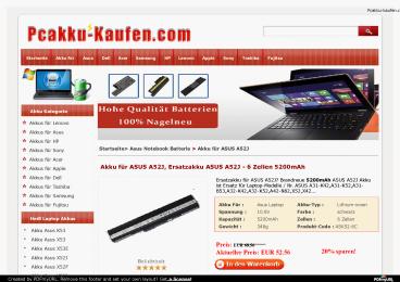 Akku für ASUS A52J, Ersatzakku ASUS A52J