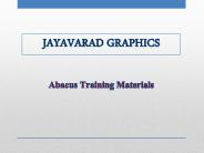 Abacus Training Materials