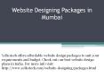 Website Designing Packages in Mumbai PowerPoint PPT Presentation