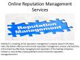 Online Reputation Management Services PowerPoint PPT Presentation