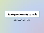 Surrogacy Journey to india