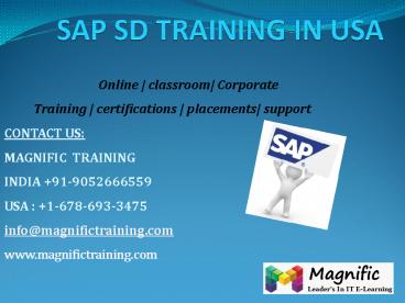 sap sd training in usa