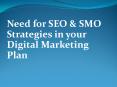 Need for SEO & SMO Strategies PowerPoint PPT Presentation
