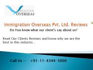 Immigration Overseas Pvt. Ltd. Reviews