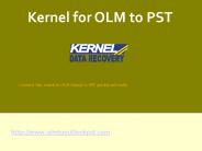 Convert OLM to PST File