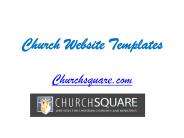 Church Website Templates - Churchsquare.com