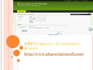 PHP Currency Conversion Script, Currency Conversion in PHP