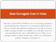 Best Surrogate Cost In India