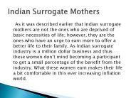 Indian Surrogate Mother