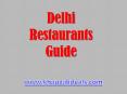 Top Restaurants in Delhi PowerPoint PPT Presentation