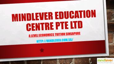Economics Tutor Singapore