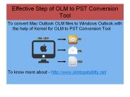 Export OLM to PST Software