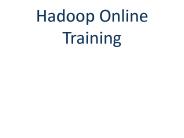 Hadoop Online Training Online Hadoop Training in usa,