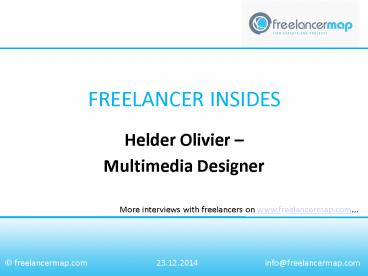 Helder Olivier - Multimedia Designer