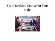 Exam Revision Course for Your Help