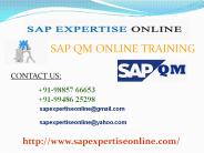 Sap qm online training