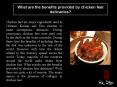 What are the benefits provided by chicken feet delicacies? PowerPoint PPT Presentation