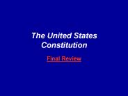 The United States Constitution