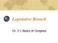 Legislative Branch PowerPoint PPT Presentation