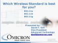 Which Wireless Standard is best for you? PowerPoint PPT Presentation
