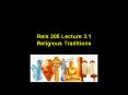Rels 205 Lecture 3.1 Religious Traditions PowerPoint PPT Presentation