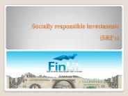 Socially responsible investments (SRI's)