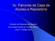 3c. Patrones de Capa de Acceso a Repositorio