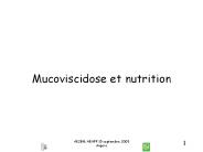 Mucoviscidose et nutrition