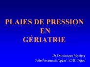 PLAIES DE PRESSION EN G
