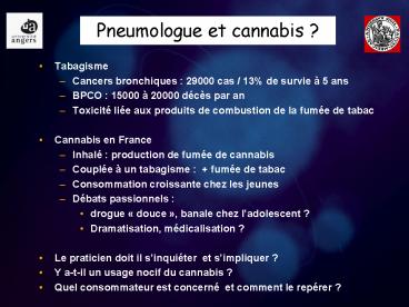 Pneumologue et cannabis ?