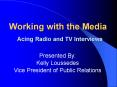 Working with the Media PowerPoint PPT Presentation