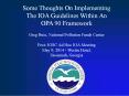 Some Thoughts On Implementing The IOA Guidelines Within An OPA 90 Framework PowerPoint PPT Presentation