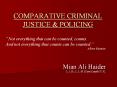 COMPARATIVE CRIMINAL JUSTICE PowerPoint PPT Presentation