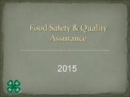 Food Safety