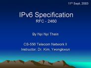 IPv6 Specification RFC - 2460