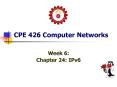 CPE 426 Computer Networks PowerPoint PPT Presentation