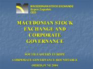 MACEDONIAN STOCK EXCHANGE