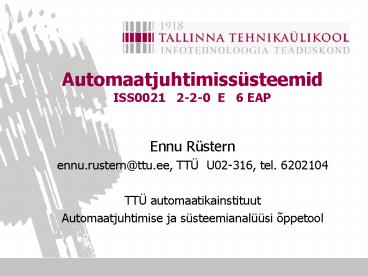 Automaatjuhtimiss