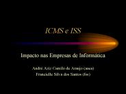 ICMS e ISS
