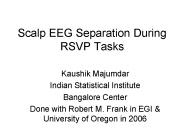 Scalp EEG Separation During RSVP Tasks