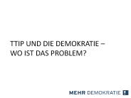 TTIP UND DIE DEMOKRATIE 