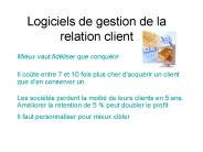 Logiciels de gestion de la relation client