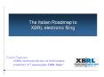 The Italian Roadmap to XBRL electronic filing PowerPoint PPT Presentation
