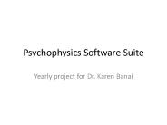 Psychophysics Software Suite